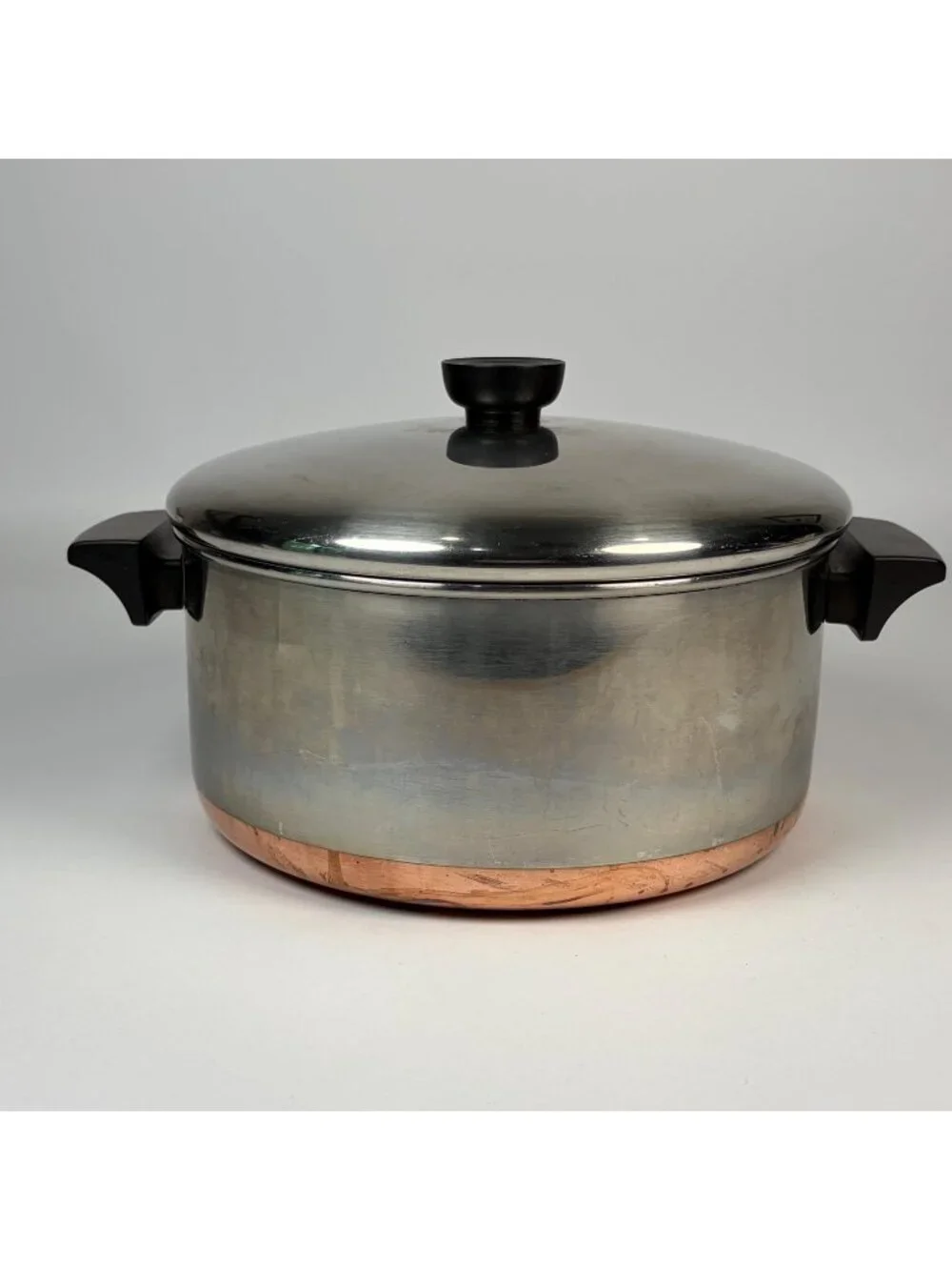 Revere Ware 4 1/2 Qt Stainless Steel Stock Pot with Lid, Copper Bottom